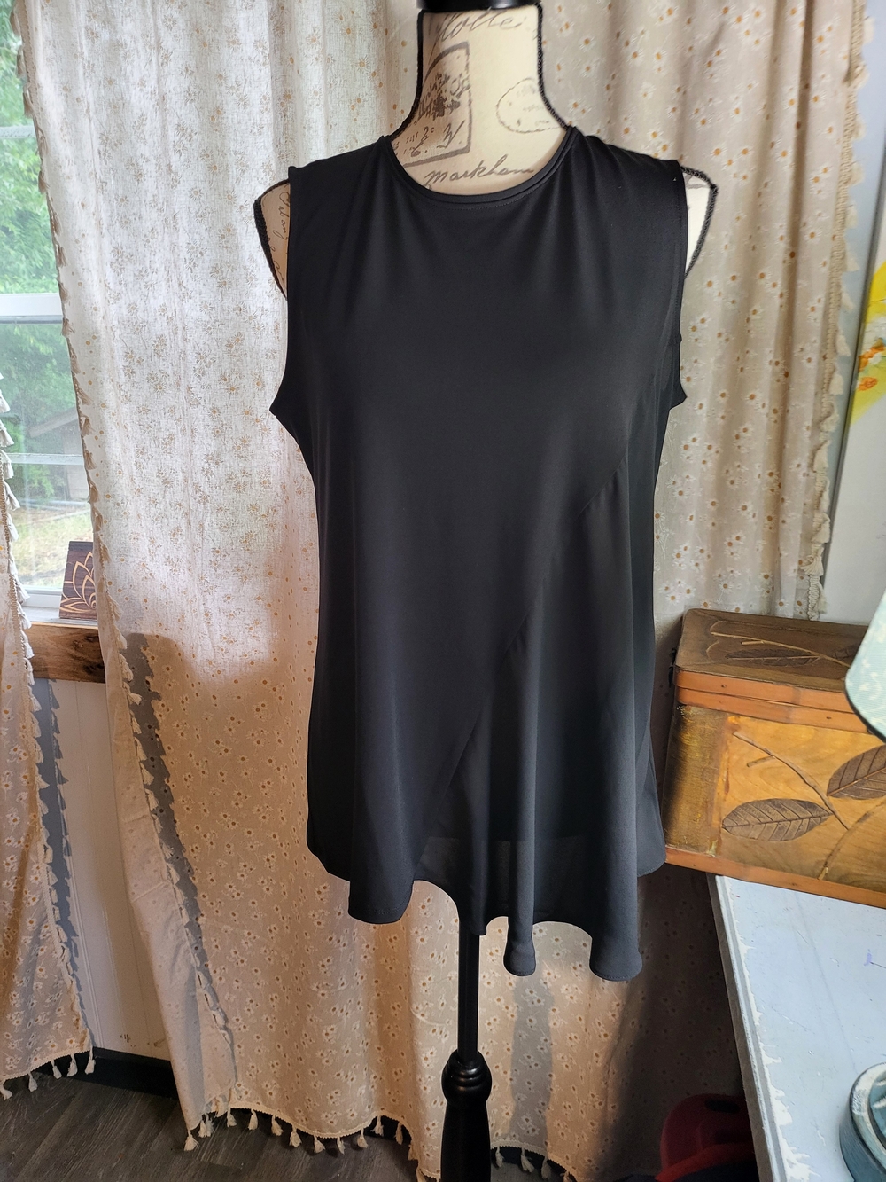 The Limited Black Sleeveless Mini A-Line Dress